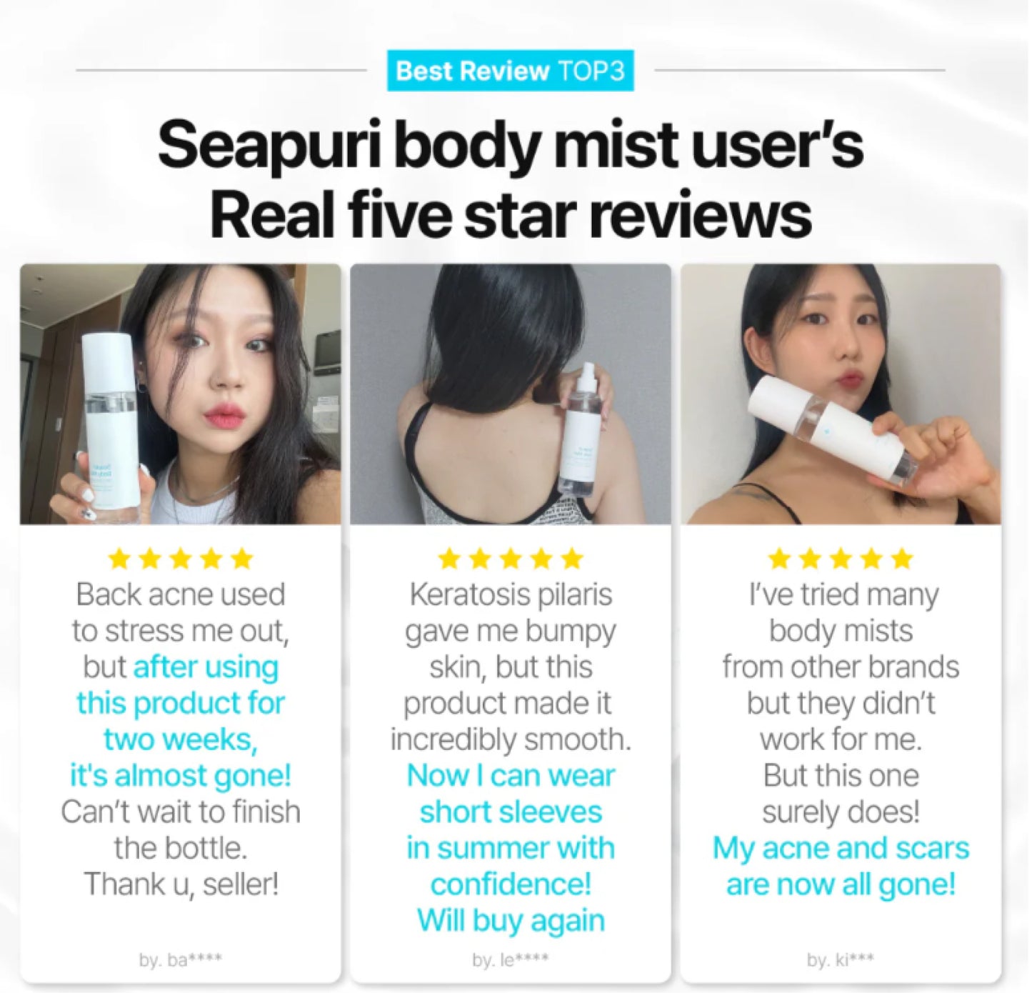 Body Acne Mist | Soothing & Hydrating w/ Cabbage & Blue Flowers