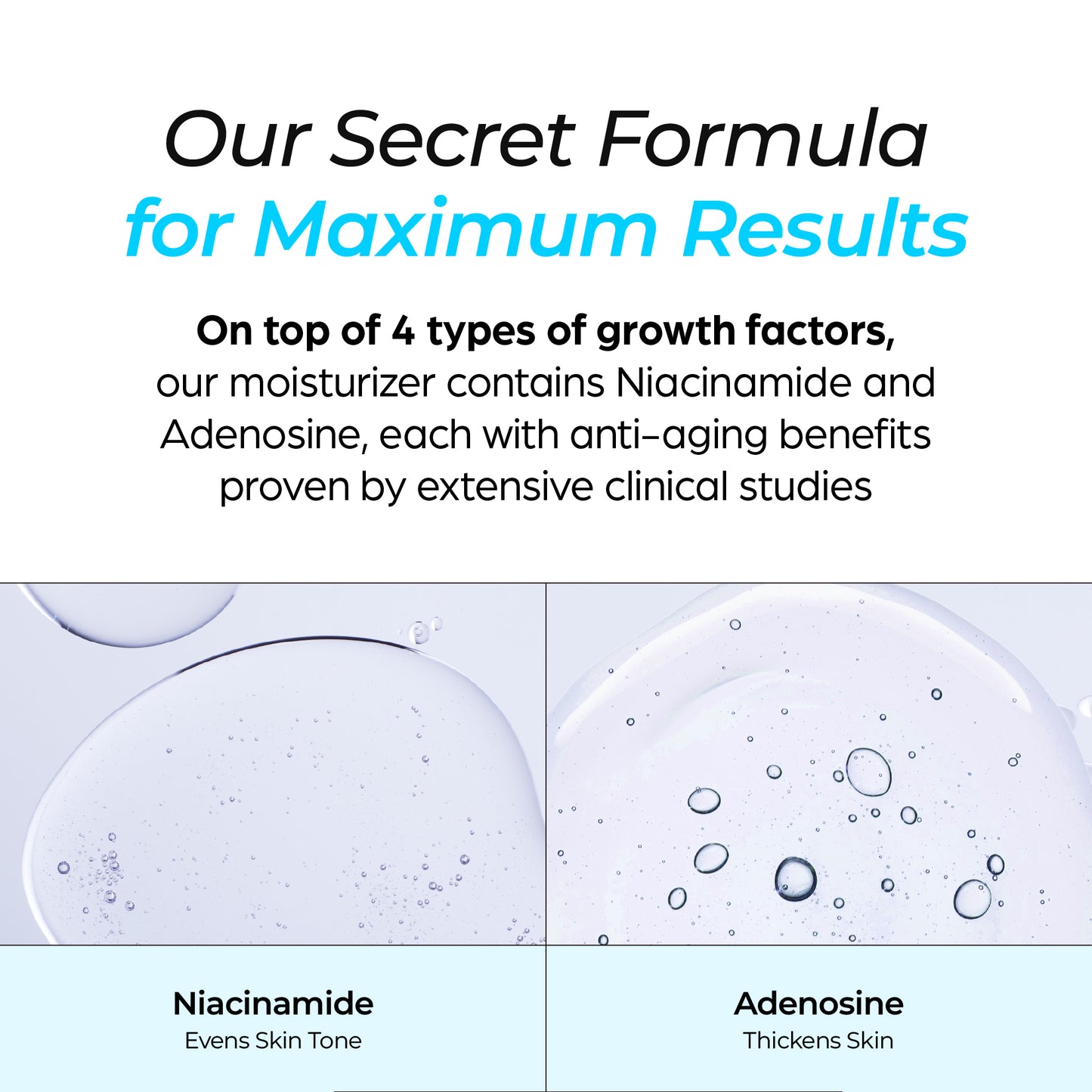 Shavik Glacier Anti-Aging Cream | 4 Types of EGF + Niacinamide